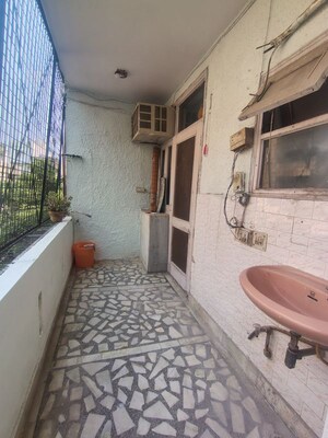 Balcony in 3 BHK Builder Floor at Malviya Nagar – for Rent