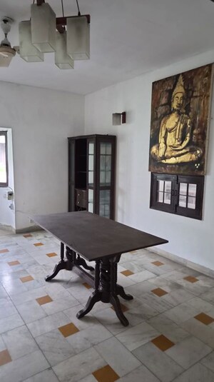 Dining area in 3.5 BHK Villa at Sainik Farm – for Rent