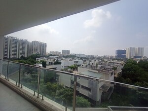 Balcony in 3 BHK Apartment at Greenspace Celestial, Kokapet – for Rent