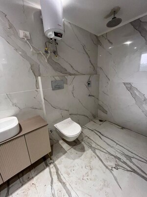 Bathroom in 3 BHK Builder Floor at Freedom Fighters Enclave – for Rent