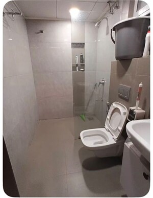 Bathroom in 3 BHK Apartment at Royal Velstand Phase 2, Kharadi – for Rent