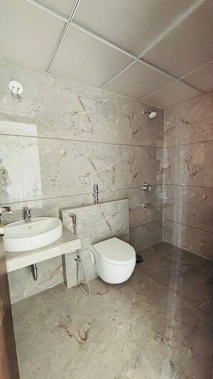 Bathroom in 3 BHK Apartment at Rahul Downtown, Punawale – for Rent