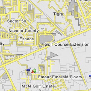 4 BHK Builder Floor – Map Location View at Ansal API Esencia, Sector 67 - for Rent