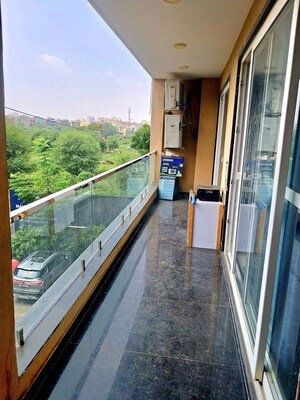 Balcony in 4 BHK Builder Floor at Ansal API Esencia, Sector 67 – for Rent