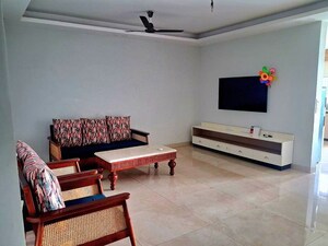 Living Room in 4 BHK Builder Floor at Ansal API Esencia, Sector 67 – for Rent