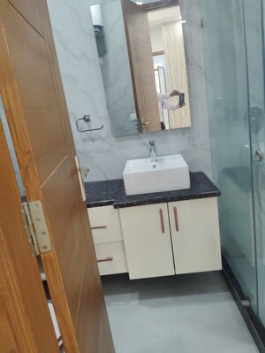 Bathroom in 3 BHK Builder Floor at Chittaranjan Park – for Rent