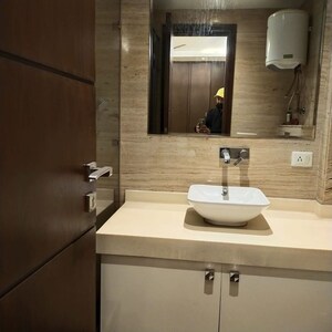 Bathroom in 3 BHK Builder Floor at Nizamuddin East – for Rent