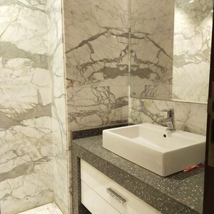Bathroom in 3 BHK Builder Floor at Nizamuddin East – for Rent