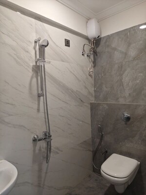 Bathroom in 1 BHK Apartment at Crescent Silverwoods, Powai – for Rent