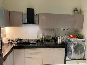 Kitchen in 3 BHK Apartment at Nyati Elysia, Kharadi – for Rent