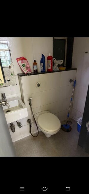 Bathroom in 1 BHK Apartment at Vasant Fiona, Pokhran Road No Two – for Rent