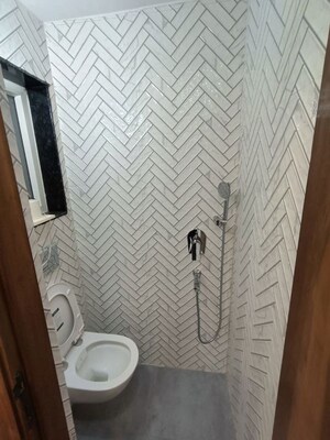 Bathroom in 3 BHK Apartment at Dwarka – for Rent