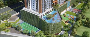 Balcony in 3 BHK Apartment at Duville Riverdale Residences, Kharadi – for Rent