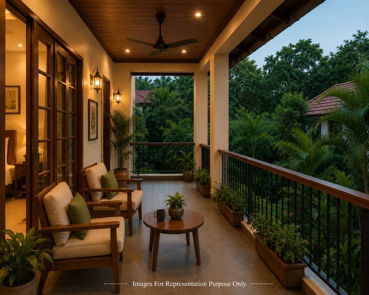 Balcony, kechery 3 Bedroom 1500 Sq.Ft. Independent House In Kechery Thrissur 10692643