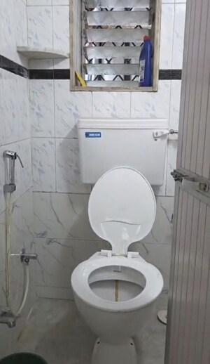 Bathroom in 1 BHK Apartment at Shaheed Bhagat Singh CHS, Andheri East – for Rent