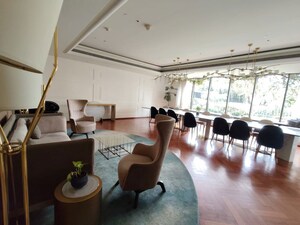 Living Room in 4 BHK Apartment at Lodha Trump Tower, Worli – for Rent
