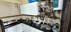 Kitchen in 2 BHK Apartment at Krishna Residency Ghansoli, Ghansoli – for Rent