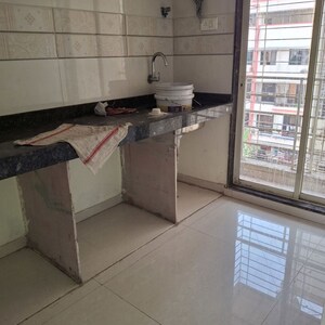 Kitchen in 1 RK Apartment at Krishna Residency Ghansoli, Ghansoli – for Rent