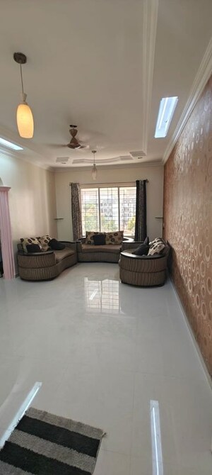 Living Room in 3 BHK Apartment at Dwarkadheesh Residency, Pimple Saudagar – for Rent