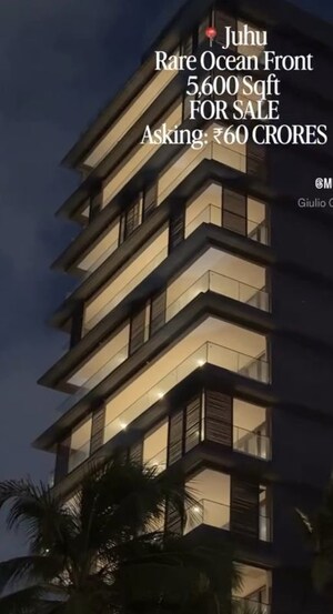 Staircase in 5 BHK Apartment at K Raheja Valletta, Juhu – for Sale