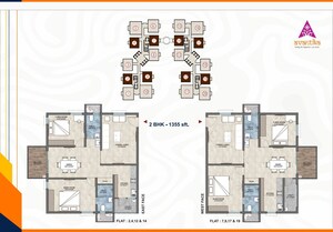 Floor Plan in 2 BHK Apartment at Avantika Crisanto, Chanda Nagar – for Sale