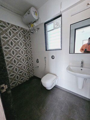 Bathroom in 3 BHK Apartment at Venkatesh Graffiti, Keshav Nagar – for Rent