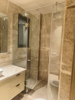 Bathroom in 3 BHK Builder Floor at Chanakyapuri – for Rent