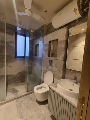 Bathroom in 3 BHK Builder Floor at Chanakyapuri – for Rent