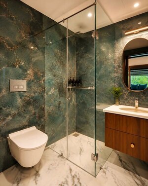 Bathroom in 3.5 BHK Independent House at Vasant Vihar – for Rent