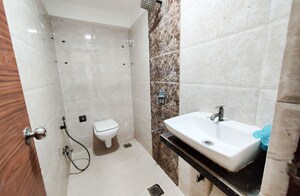 Bathroom in 2 BHK Apartment at Abhismit Aum Heights, Goregaon West – for Rent
