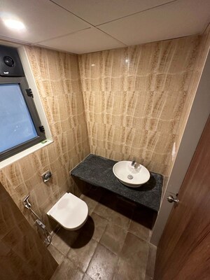 Bathroom in 3 BHK Apartment at Lodha Crown Quality Homes, Majiwada – for Rent