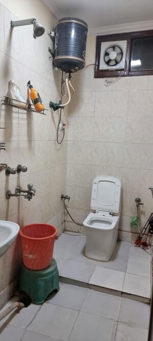 Bathroom in 2 BHK Builder Floor at Khirki Extension – for Rent