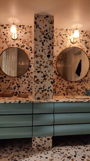 Bathroom in 3 BHK Apartment at Bandra West – for Rent