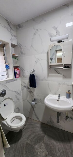 Bathroom in 2 BHK Apartment at Nahar Amrit Shakti, Chandivali – for Rent