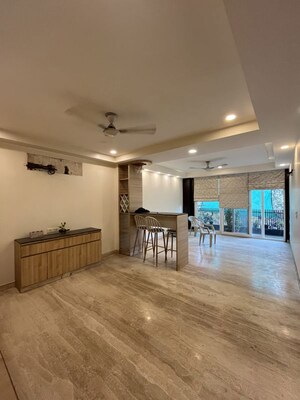 Staircase in 3 BHK Builder Floor at Shivalik Colony – for Rent