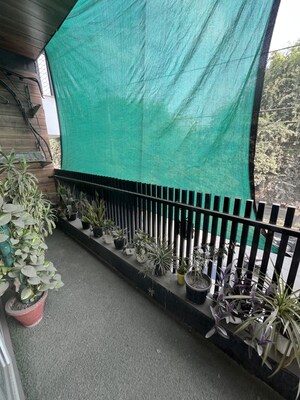Balcony in 3 BHK Builder Floor at Shivalik Colony – for Rent