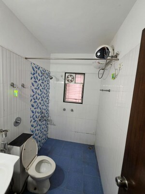 Bathroom in 3 BHK Apartment at Baner – for Rent