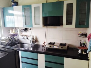 Kitchen in 1 BHK Apartment at Oneness Apartment, Wakad – for Rent