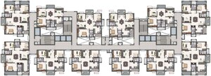 Floor Plan in 2 BHK Apartment at Mallampet – for Sale