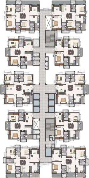 Floor Plan in 2 BHK Apartment at Mallampet – for Sale