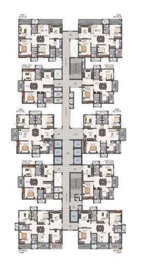 Floor Plan in 2 BHK Apartment at Mallampet – for Sale