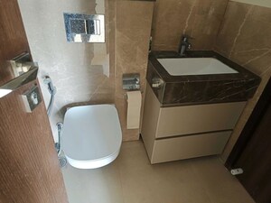 Bathroom in 3 BHK Apartment at Piramal Aranya, Byculla – for Rent
