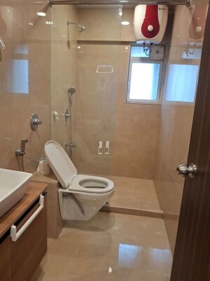 Bathroom in 3 BHK Apartment at Kakad Imperial Apartment, Khar West – for Rent
