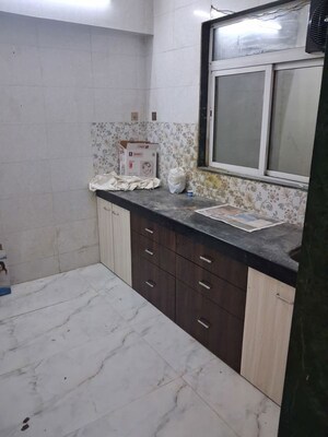 Kitchen in 1 BHK Apartment at Vaishnavi CHS, Kalwa – for Rent