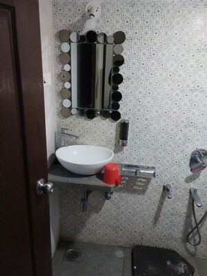 Bathroom in 1 BHK Apartment at Vijay Garden, Ghodbunder Road – for Rent