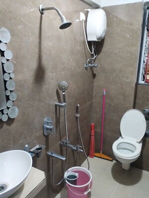 Bathroom in 1 BHK Apartment at Vijay Garden, Ghodbunder Road – for Rent