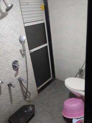 Bathroom in 1 BHK Apartment at Vijay Garden, Ghodbunder Road – for Rent