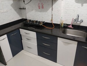 Kitchen in 1 BHK Apartment at Vijay Garden, Ghodbunder Road – for Rent