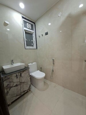 Bathroom in 3 BHK Builder Floor at Chattarpur – for Sale