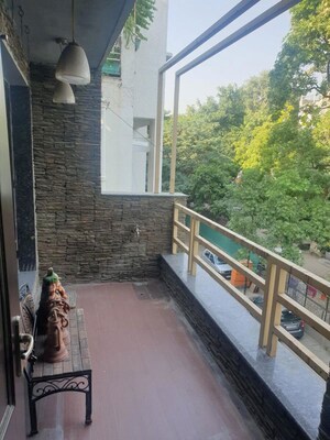 Balcony in 3 BHK Builder Floor at Kalkaji – for Rent